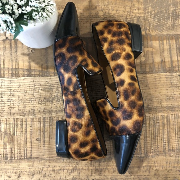 Nine West leopard leather & calf hair captoe flats - Picture 4 of 8